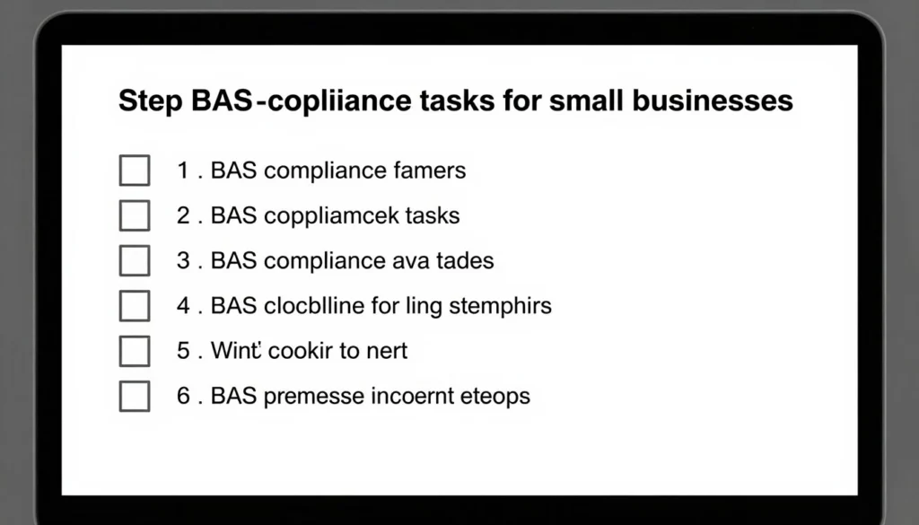 Step-by-step BAS compliance checklist for small businesses