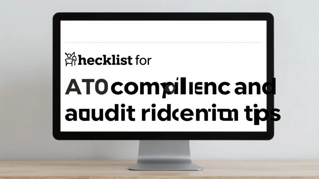 Checklist for ATO compliance and audit risk reduction